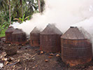 Traditional charcoal production